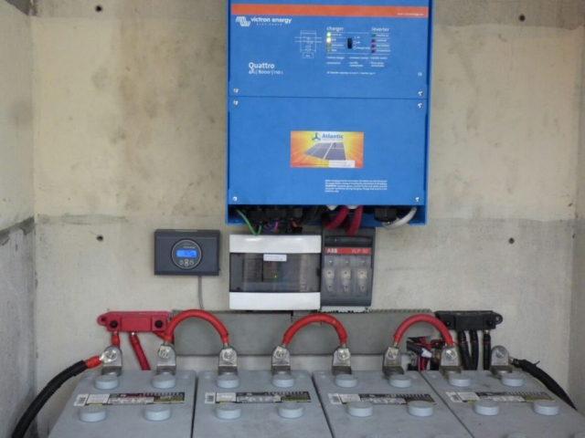 The Installed Victron Quattro