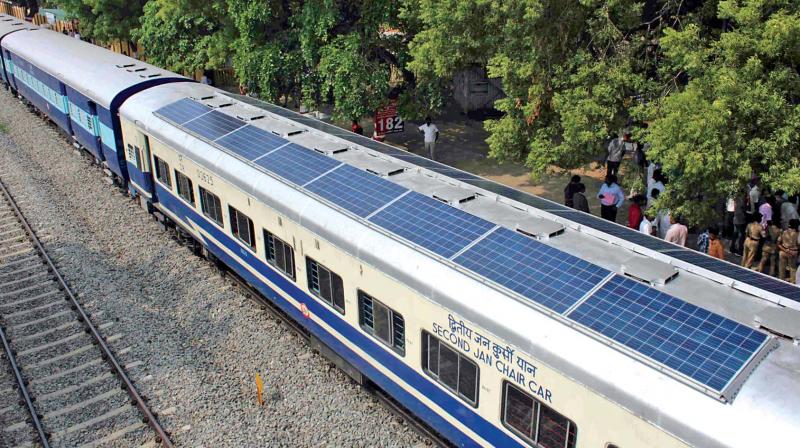 Solar-Powered Trains